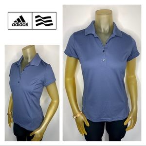 ADIDAS Steel Blue Climalite Golf Polo Shirt S